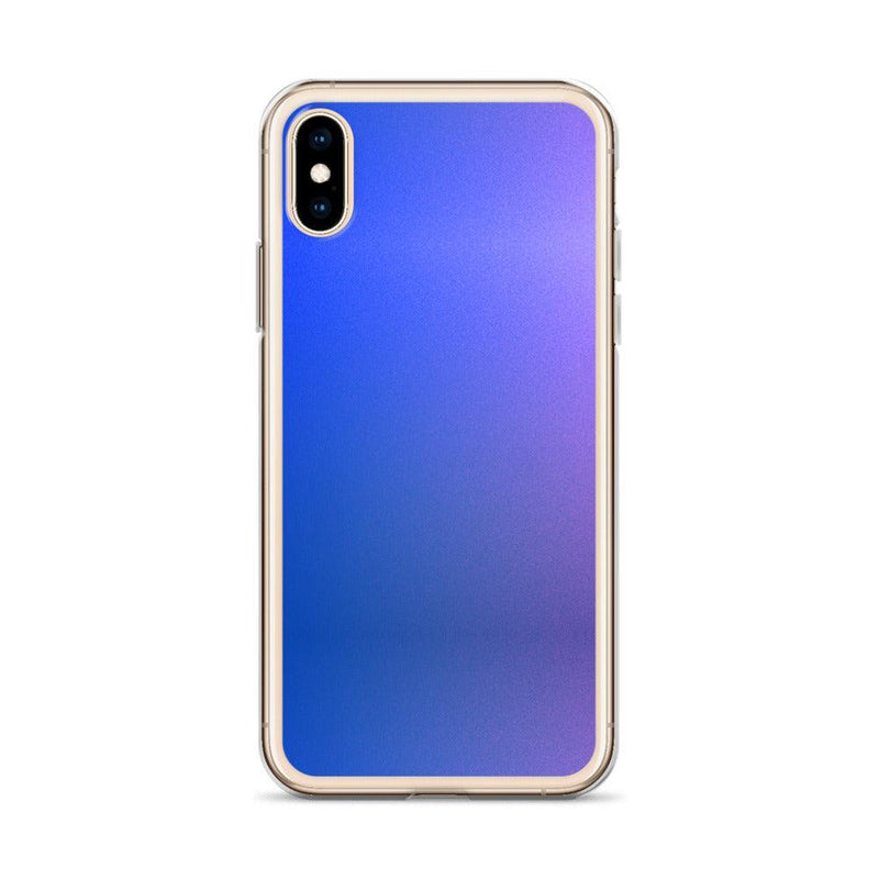 Load image into Gallery viewer, Intensive Blue Violet Gradient Colorful Flexible Clear iPhone Case Bump Resistant Corners CREATIVETECH
