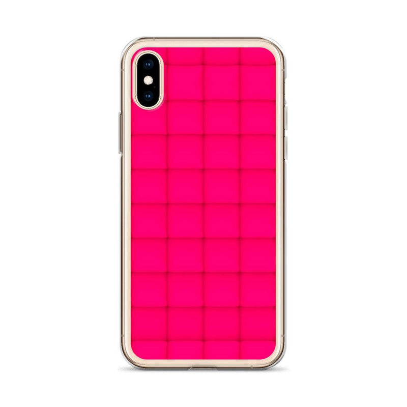 Load image into Gallery viewer, Squishy Pink Red Cubic Colorful Flexible Clear iPhone Case Bump Resistant Corners CREATIVETECH