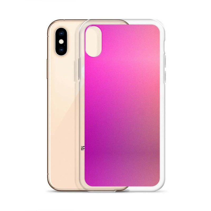 Load image into Gallery viewer, Pink Orange Gradient Colorful Flexible Clear iPhone Case Bump Resistant Corners CREATIVETECH