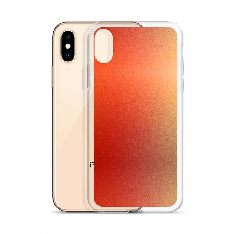 Load image into Gallery viewer, Intensive Orange Red Gradient Colorful Flexible Clear iPhone Case Bump Resistant Corners CREATIVETECH