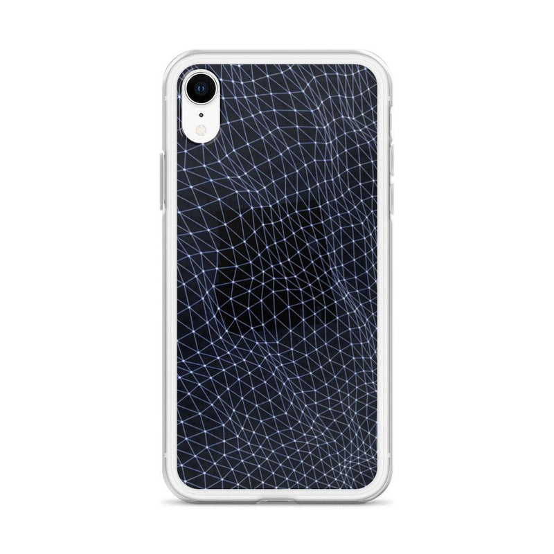 Load image into Gallery viewer, Dark Polygon Flexible Clear iPhone Case Bump Resistant Corners CREATIVETECH