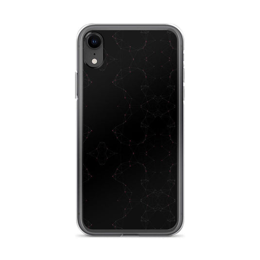 Black Pink Cyber Polygon Flexible Clear iPhone Case Bump Resistant Corners CREATIVETECH