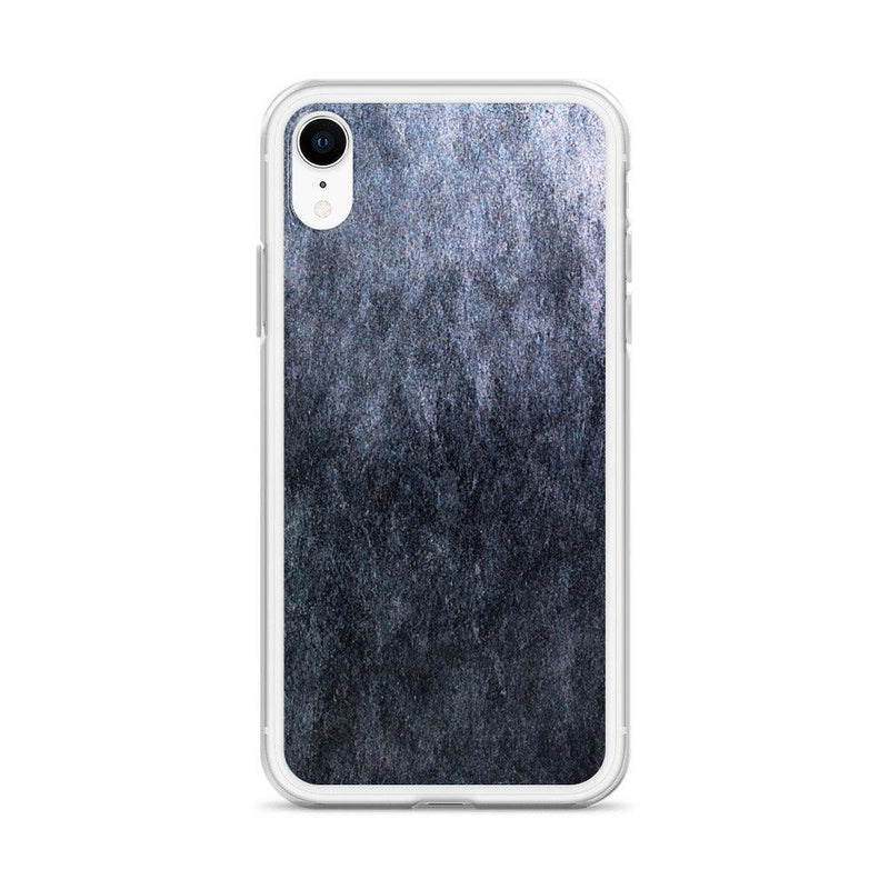 Load image into Gallery viewer, Dark Grey Metal Stone Industrial Style Flexible Clear iPhone Case Bump Resistant Corners CREATIVETECH