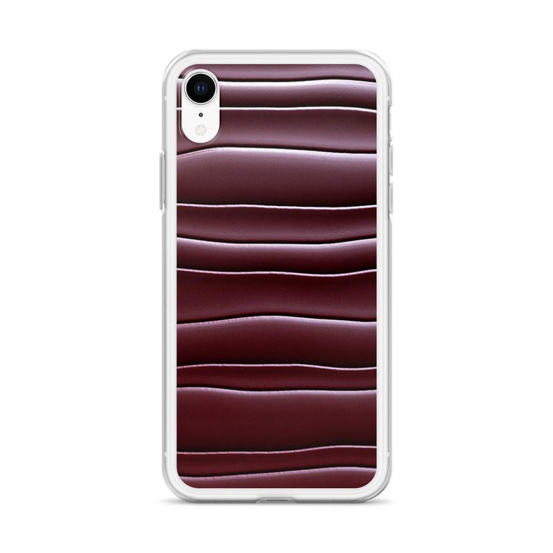 Load image into Gallery viewer, Dark Burgundi Red Gummy Squishy Blob Style Flexible Clear iPhone Case Bump Resistant Corners CREATIVETECH