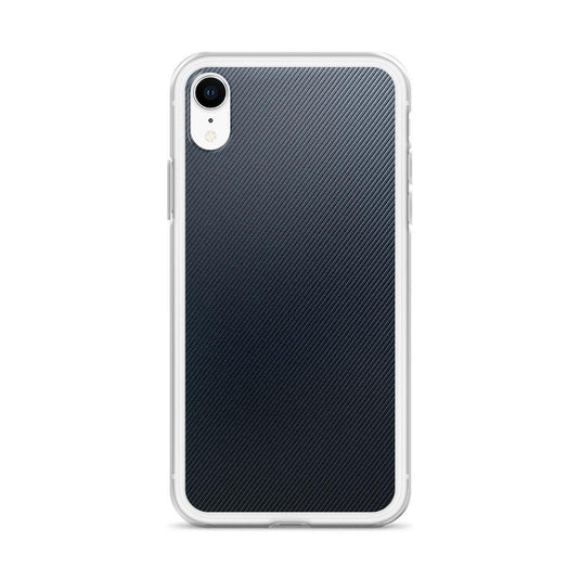Striped Rubber Industrial Style Dark Grey Black Flexible Clear iPhone Case Bump Resistant Corners CREATIVETECH