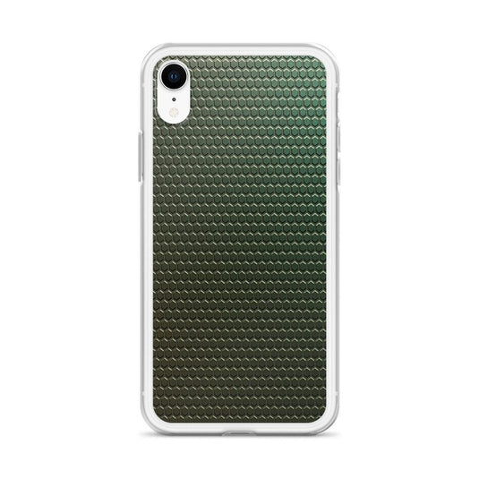 Dark Green Industrial Rubber Style Flexible Clear iPhone Case Bump Resistant Corners CREATIVETECH