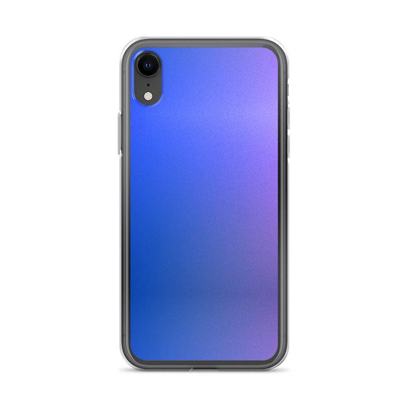 Load image into Gallery viewer, Intensive Blue Violet Gradient Colorful Flexible Clear iPhone Case Bump Resistant Corners CREATIVETECH
