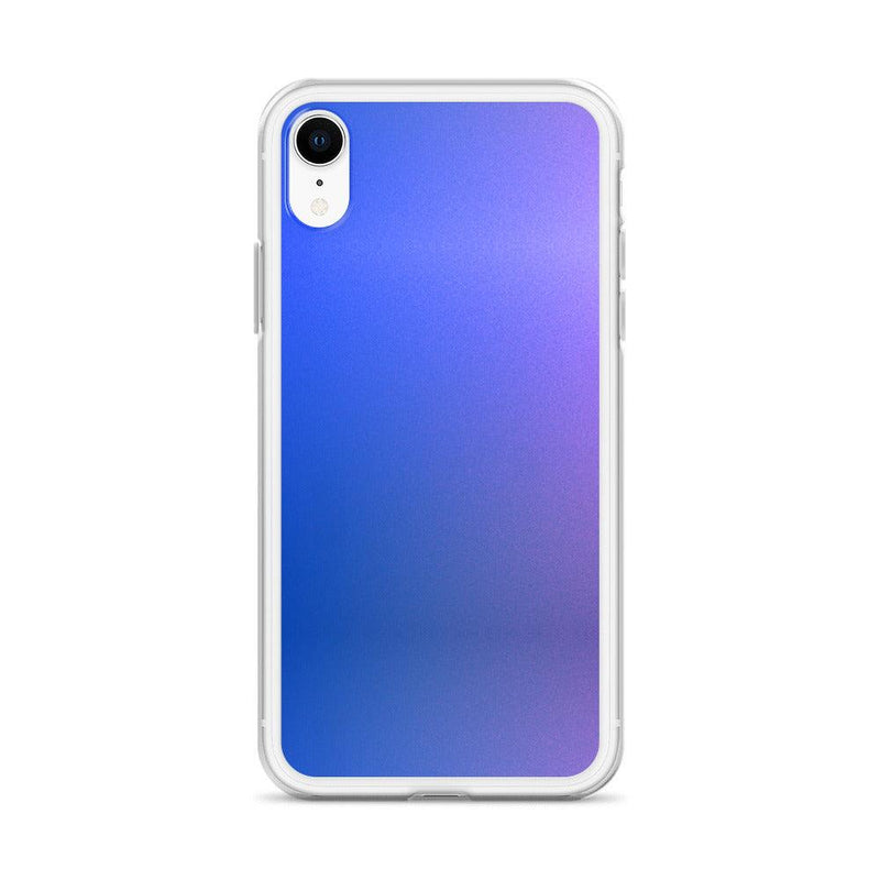 Load image into Gallery viewer, Intensive Blue Violet Gradient Colorful Flexible Clear iPhone Case Bump Resistant Corners CREATIVETECH
