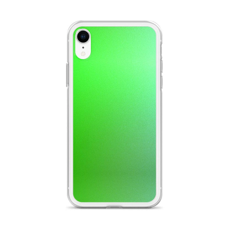 Load image into Gallery viewer, Intensive Green Gradient Colorful Flexible Clear iPhone Case Bump Resistant Corners CREATIVETECH