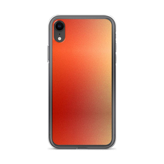 Intensive Orange Red Gradient Colorful Flexible Clear iPhone Case Bump Resistant Corners CREATIVETECH