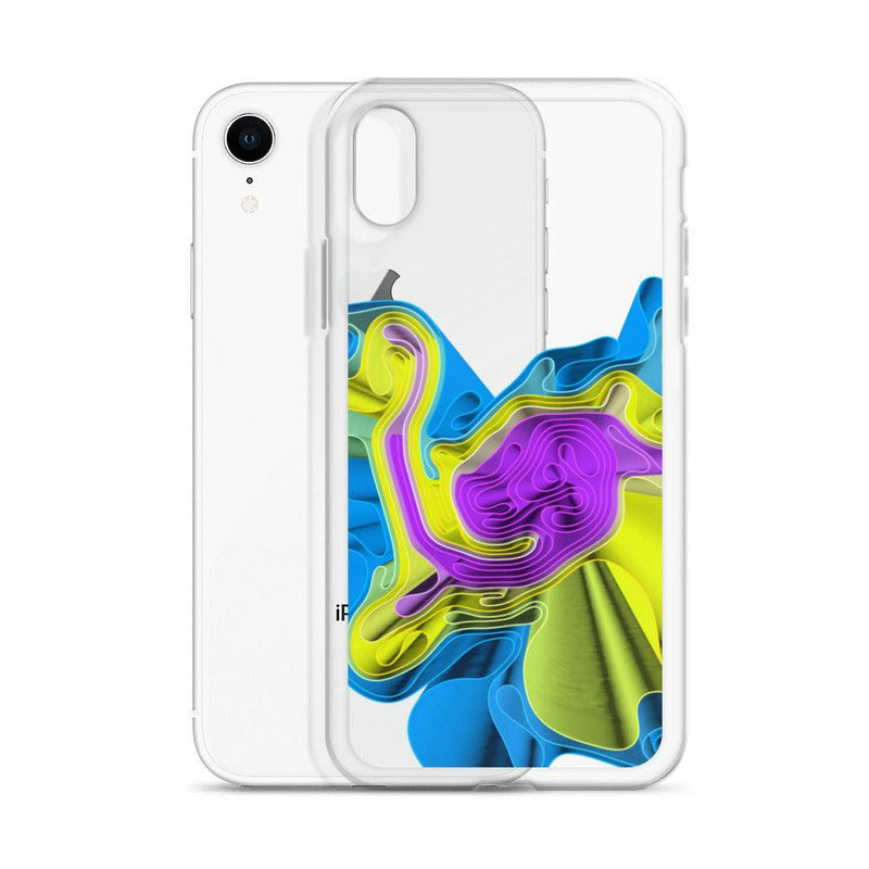 Load image into Gallery viewer, Cool Colorful Waves Flexible Clear iPhone Case Bump Resistant Corners CREATIVETECH