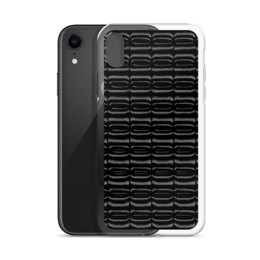 Industrial Carbon Graphite Black Flexible Clear iPhone Case Bump Resistant Corners CREATIVETECH