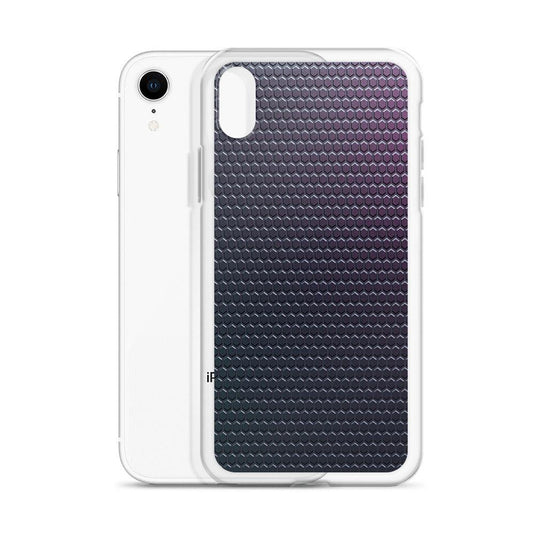 Dark Violet Blue Industrial Rubber Style Flexible Clear iPhone Case Bump Resistant Corners CREATIVETECH