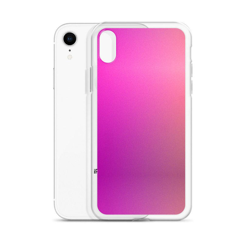 Load image into Gallery viewer, Pink Orange Gradient Colorful Flexible Clear iPhone Case Bump Resistant Corners CREATIVETECH