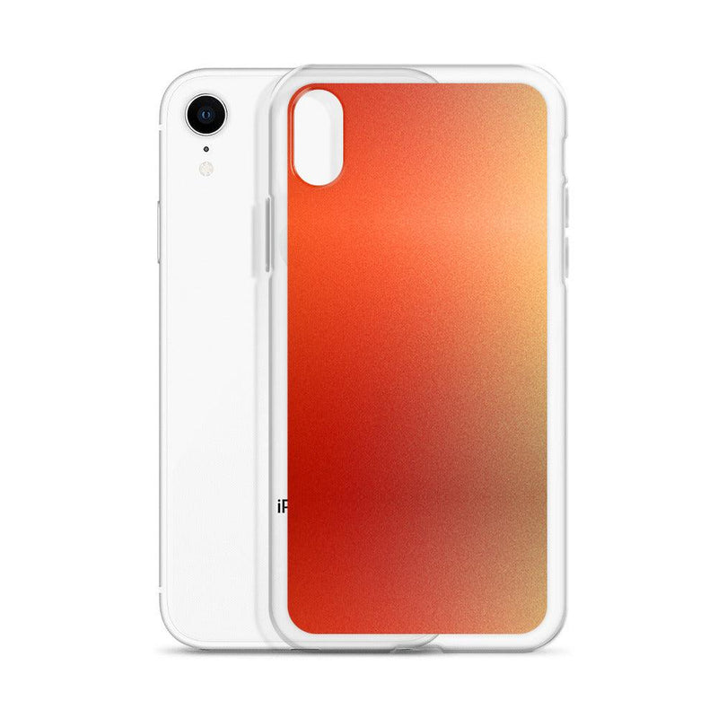 Load image into Gallery viewer, Intensive Orange Red Gradient Colorful Flexible Clear iPhone Case Bump Resistant Corners CREATIVETECH