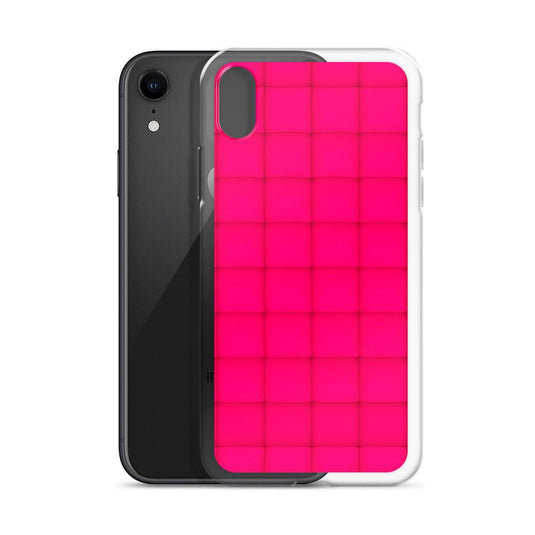 Squishy Pink Red Cubic Colorful Flexible Clear iPhone Case Bump Resistant Corners CREATIVETECH