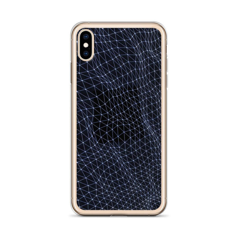Load image into Gallery viewer, Dark Polygon Flexible Clear iPhone Case Bump Resistant Corners CREATIVETECH