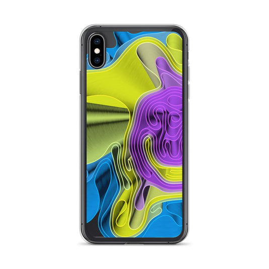Cool Colorful Waves variation Flexible Clear iPhone Case Bump Resistant Corners CREATIVETECH