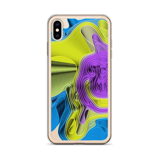 Cool Colorful Waves variation Flexible Clear iPhone Case Bump Resistant Corners CREATIVETECH
