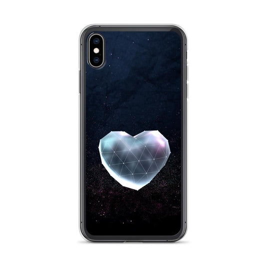 Heart Shaped Space Star Dust Flexible Clear iPhone Case Bump Resistant Corners CREATIVETECH