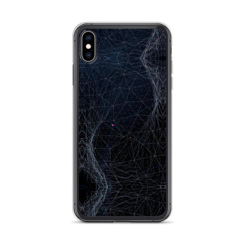 Load image into Gallery viewer, Dark Cyber Polygon Flexible Clear iPhone Case Bump Resistant Corners CREATIVETECH