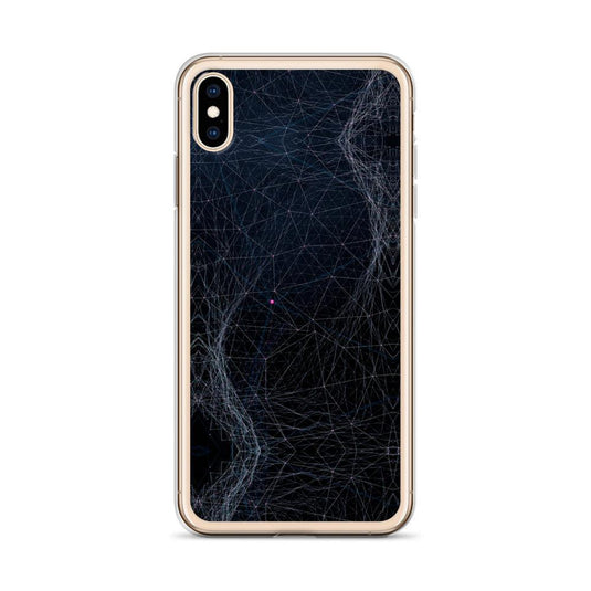 Dark Cyber Polygon Flexible Clear iPhone Case Bump Resistant Corners CREATIVETECH