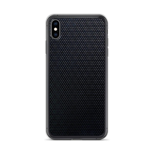 Industrial Dark Back Tech Metal Grid Flexible Clear iPhone Case Bump Resistant Corners CREATIVETECH