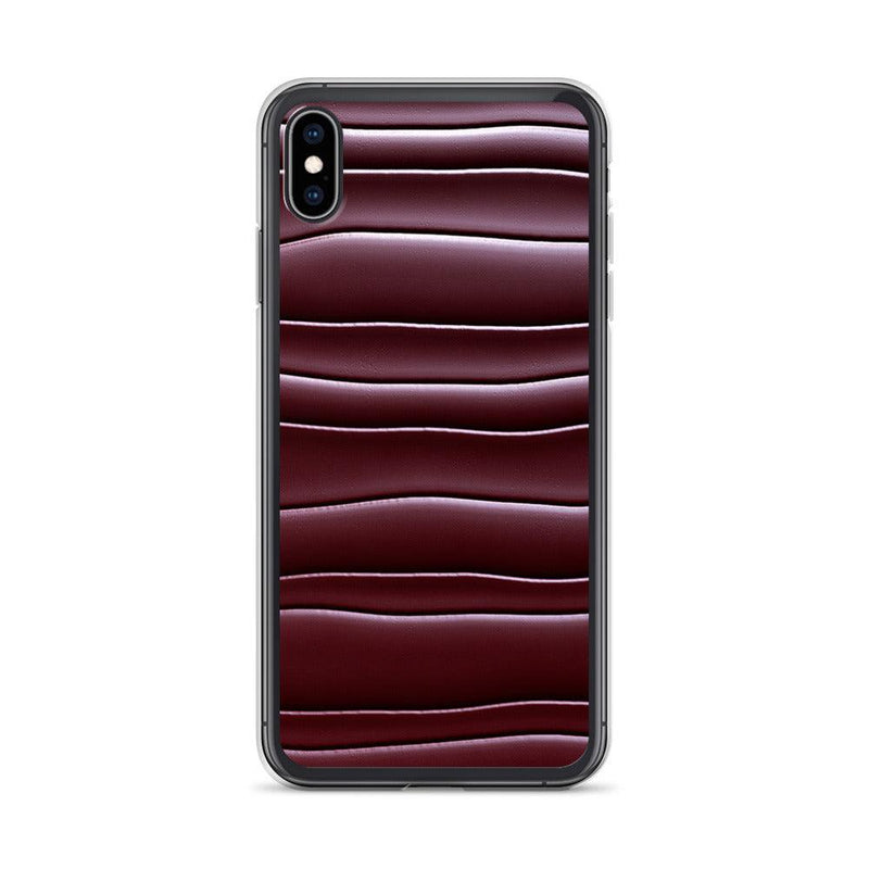Load image into Gallery viewer, Dark Burgundi Red Gummy Squishy Blob Style Flexible Clear iPhone Case Bump Resistant Corners CREATIVETECH