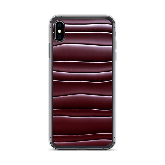 Dark Burgundi Red Gummy Squishy Blob Style Flexible Clear iPhone Case Bump Resistant Corners CREATIVETECH