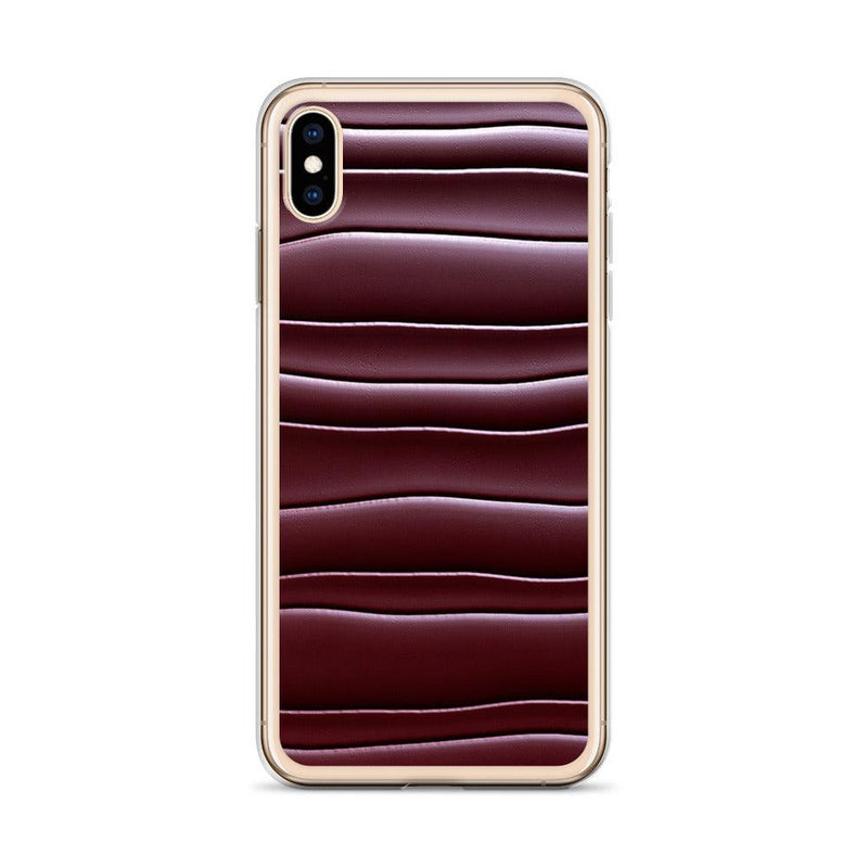 Load image into Gallery viewer, Dark Burgundi Red Gummy Squishy Blob Style Flexible Clear iPhone Case Bump Resistant Corners CREATIVETECH