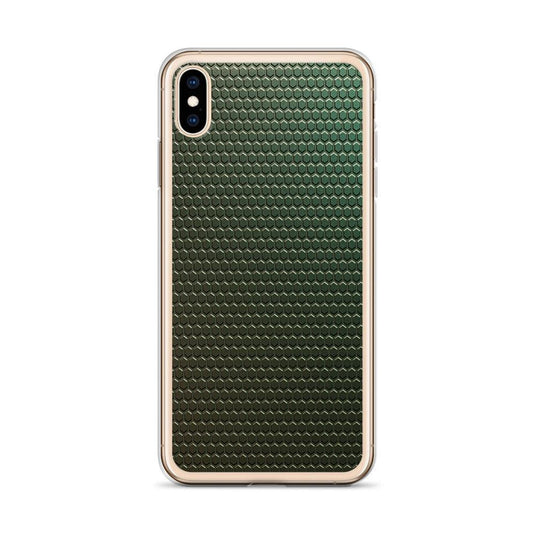 Dark Green Industrial Rubber Style Flexible Clear iPhone Case Bump Resistant Corners CREATIVETECH