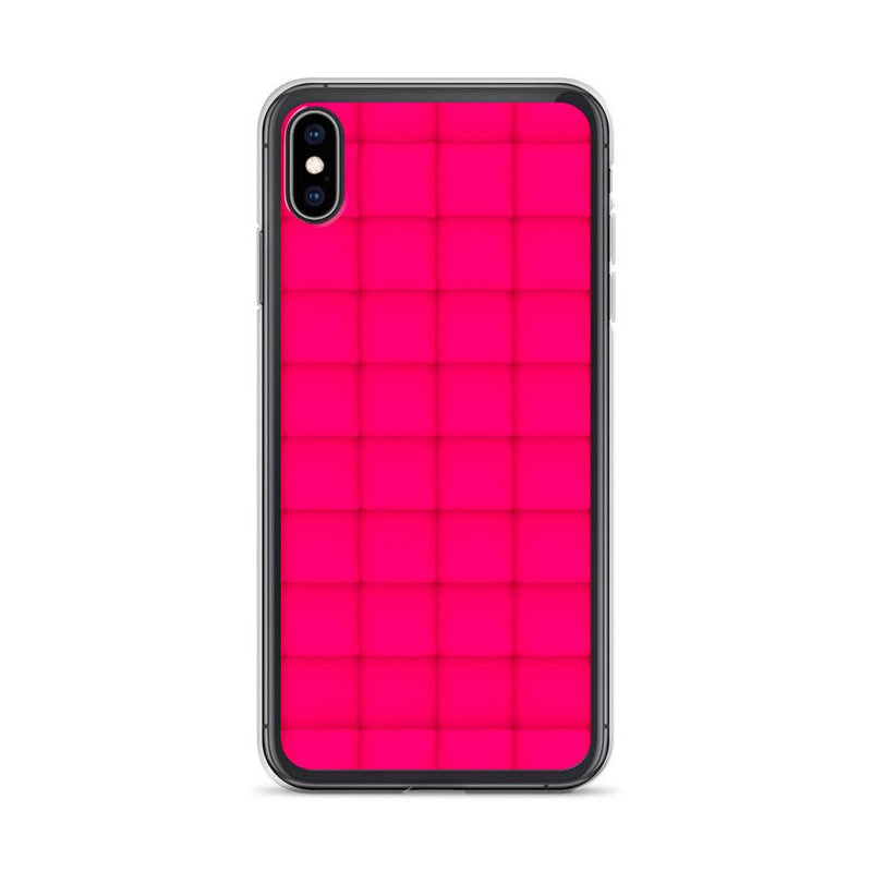 Load image into Gallery viewer, Squishy Pink Red Cubic Colorful Flexible Clear iPhone Case Bump Resistant Corners CREATIVETECH