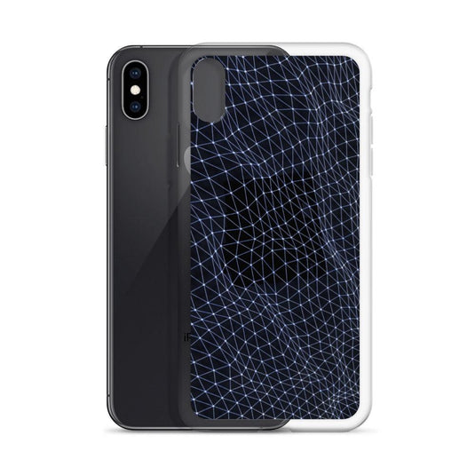 Dark Polygon Flexible Clear iPhone Case Bump Resistant Corners CREATIVETECH