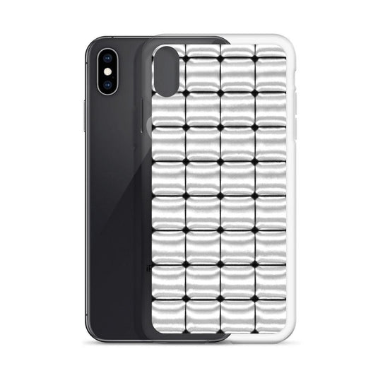 Silver Metal Cubes Flexible Clear iPhone Case Bump Resistant Corners CREATIVETECH