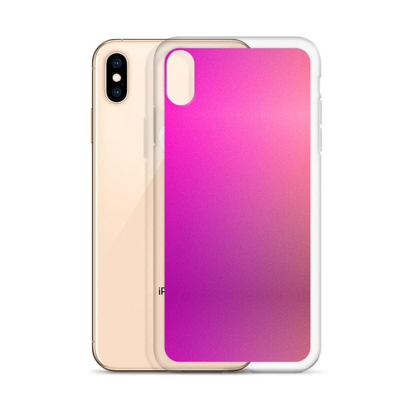 Load image into Gallery viewer, Pink Orange Gradient Colorful Flexible Clear iPhone Case Bump Resistant Corners CREATIVETECH