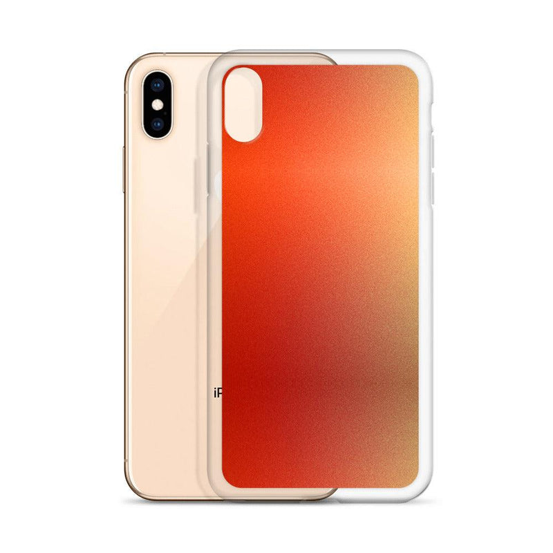 Load image into Gallery viewer, Intensive Orange Red Gradient Colorful Flexible Clear iPhone Case Bump Resistant Corners CREATIVETECH