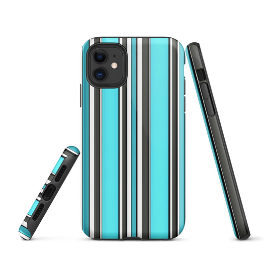 Colorful White Black Blue iPhone Case Double Layer Impact Resistant Tough 3D Wrap Matte or Glossy Finish CREATIVETECH