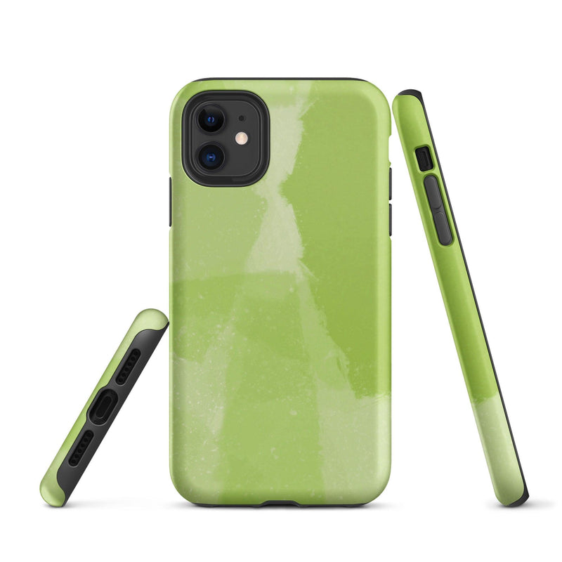 Load image into Gallery viewer, Creative Paint Green Colorful Hardshell iPhone Case Double Layer Impact Resistant Tough 3D Wrap CREATIVETECH
