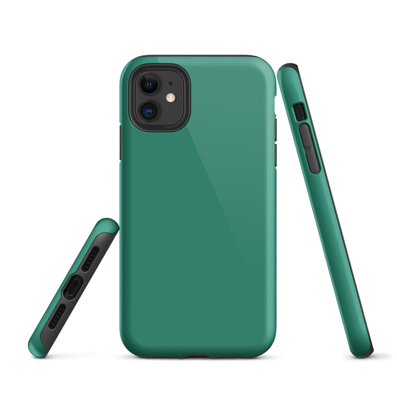 Load image into Gallery viewer, Elf Green iPhone Case Hardshell 3D Wrap Thermal Plain Color CREATIVETECH