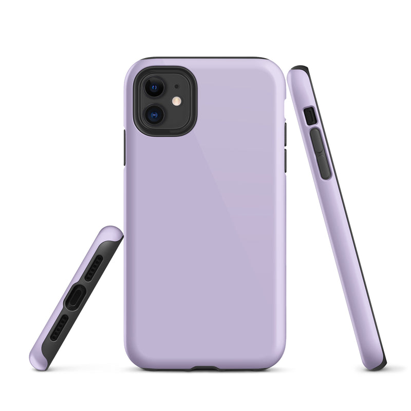 Load image into Gallery viewer, Fog Violet iPhone Case Hardshell 3D Wrap Thermal Plain Color CREATIVETECH