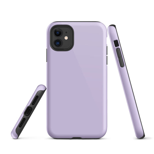 Fog Violet iPhone Case Hardshell 3D Wrap Thermal Plain Color CREATIVETECH