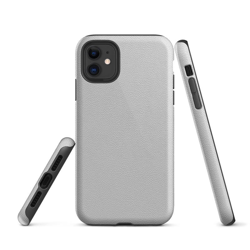 Load image into Gallery viewer, White Leather iPhone Case Hardshell 3D Wrap Thermal CREATIVETECH