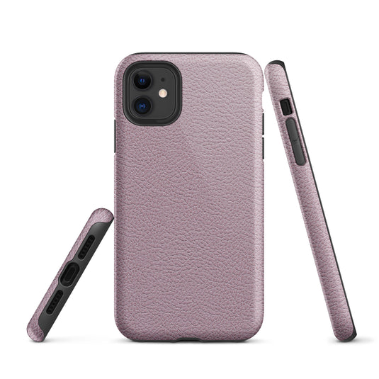 Ash Pink Leather iPhone Case Hardshell 3D Wrap Thermal CREATIVETECH