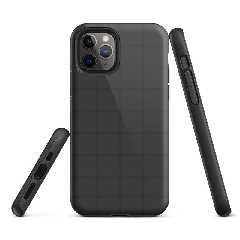 Load image into Gallery viewer, Squishy Black Cubic Colorful iPhone Case Double Layer Impact Resistant Tough 3D Wrap Matte or Glossy Finish CREATIVETECH