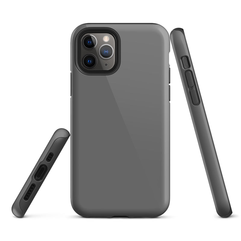 Load image into Gallery viewer, Grey iPhone Case Hardshell 3D Wrap Thermal Plain Color CREATIVETECH