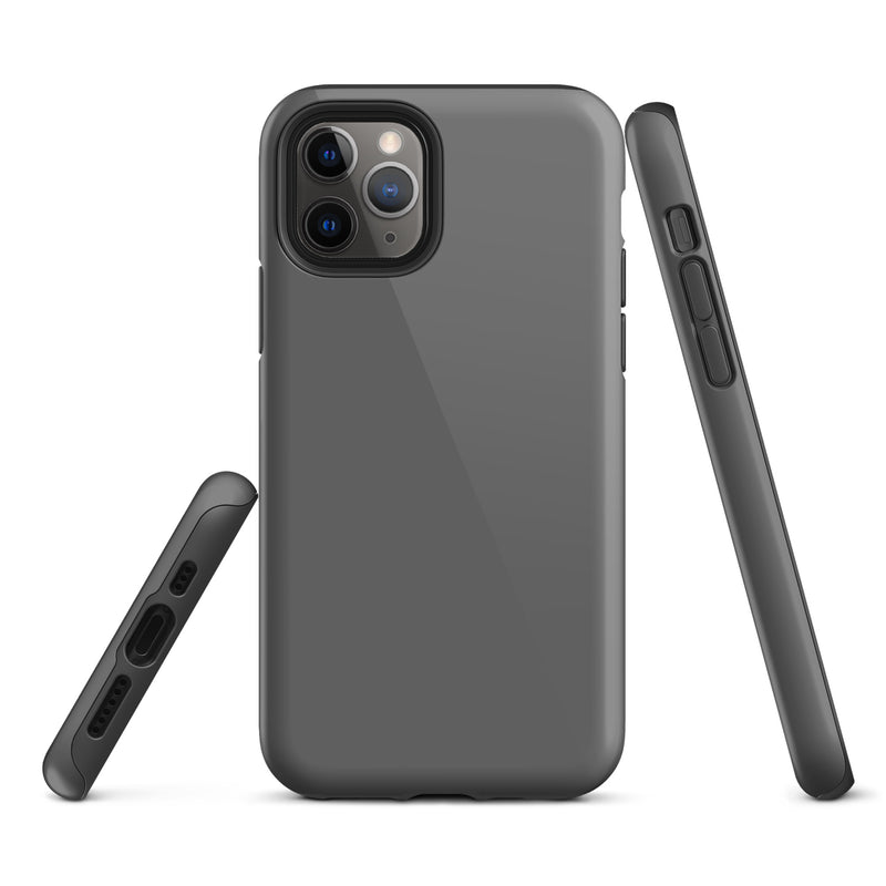 Load image into Gallery viewer, Zambezi Grey iPhone Case Hardshell 3D Wrap Thermal Plain Color CREATIVETECH