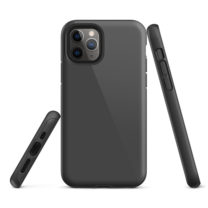 Load image into Gallery viewer, Eclipse Grey iPhone Case Hardshell 3D Wrap Thermal Plain Color CREATIVETECH