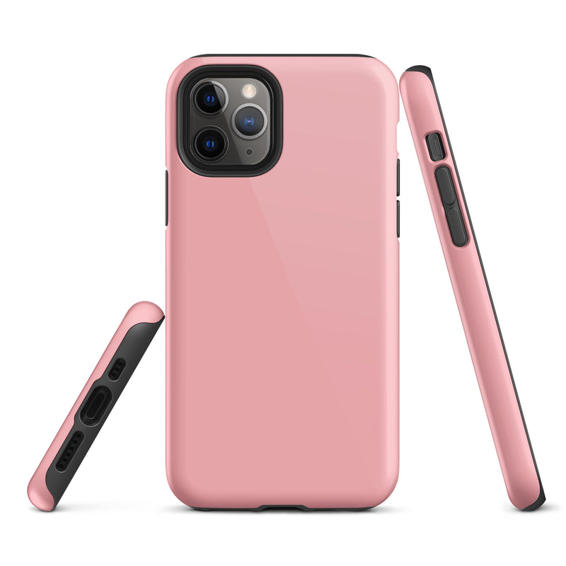 Load image into Gallery viewer, Light Pink iPhone Case Hardshell 3D Wrap Thermal Plain Color CREATIVETECH