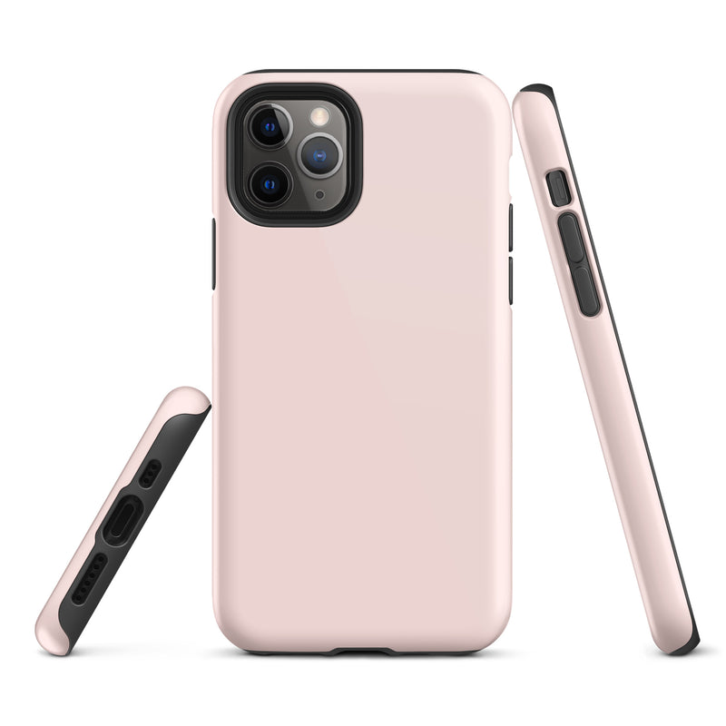 Load image into Gallery viewer, Misty Rose Pink iPhone Case Hardshell 3D Wrap Thermal Plain Color CREATIVETECH
