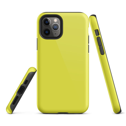Starship Yellow iPhone Case Hardshell 3D Wrap Thermal Plain Color CREATIVETECH